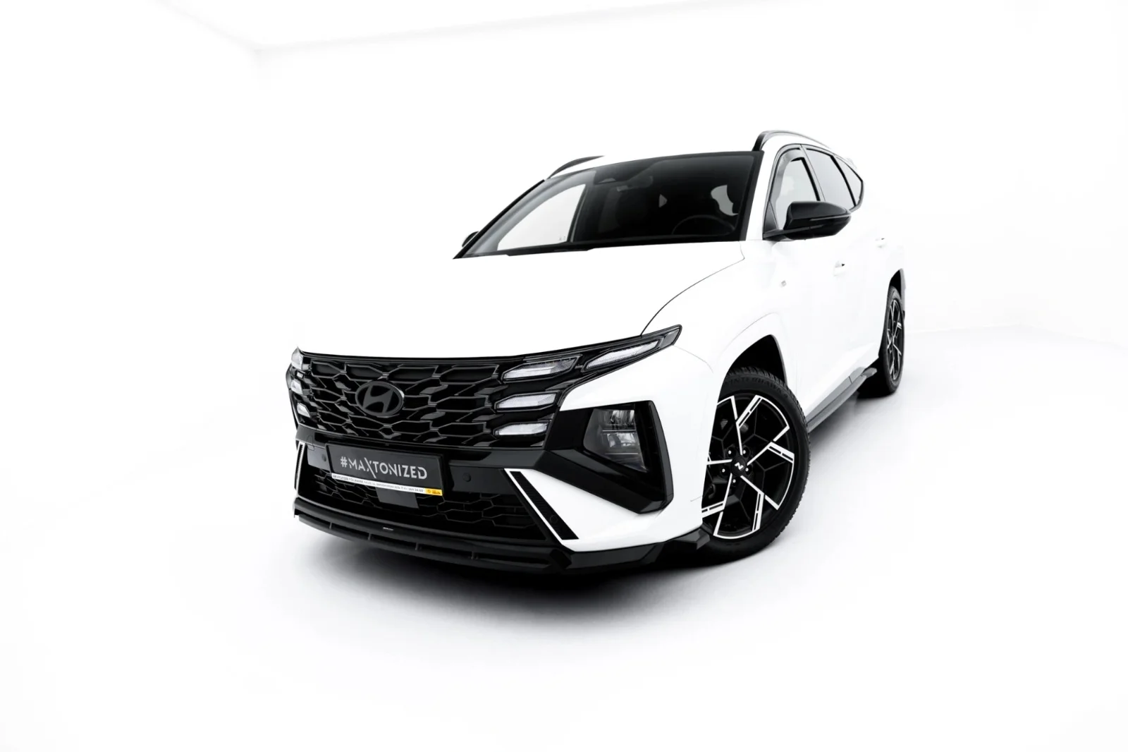 Maxton Design Frontsplitter für Hyundai Tucson N-Line Mk4 FL – Schwarz glänzend