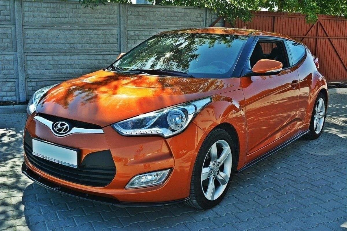 Maxton Design Frontsplitter für Hyundai Veloster – Schwarz glänzend