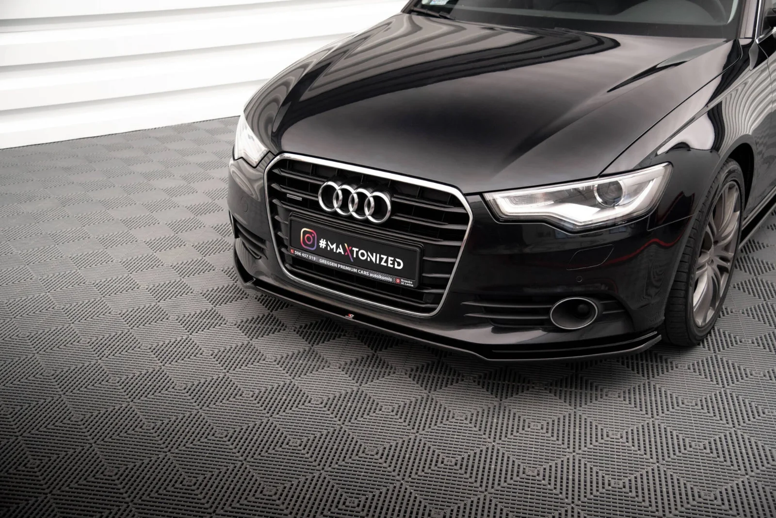 Maxton Design Frontsplitter V.1 für Audi A6 C7 – Schwarz glänzend