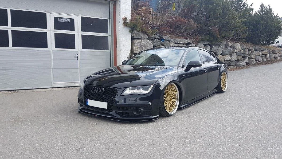 Maxton Design Frontsplitter V.1 für Audi S7 A7 S line C7 – Schwarz glänzend
