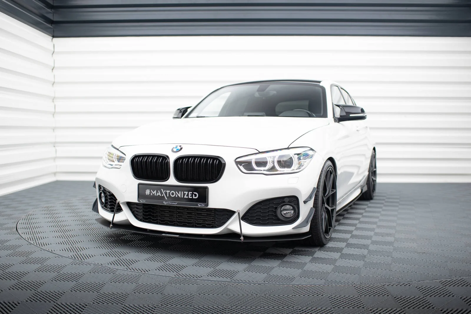 Maxton Frontsplitter V.1 BMW 1er F20 F21 M-Power FACELIFT – Schwarz matt