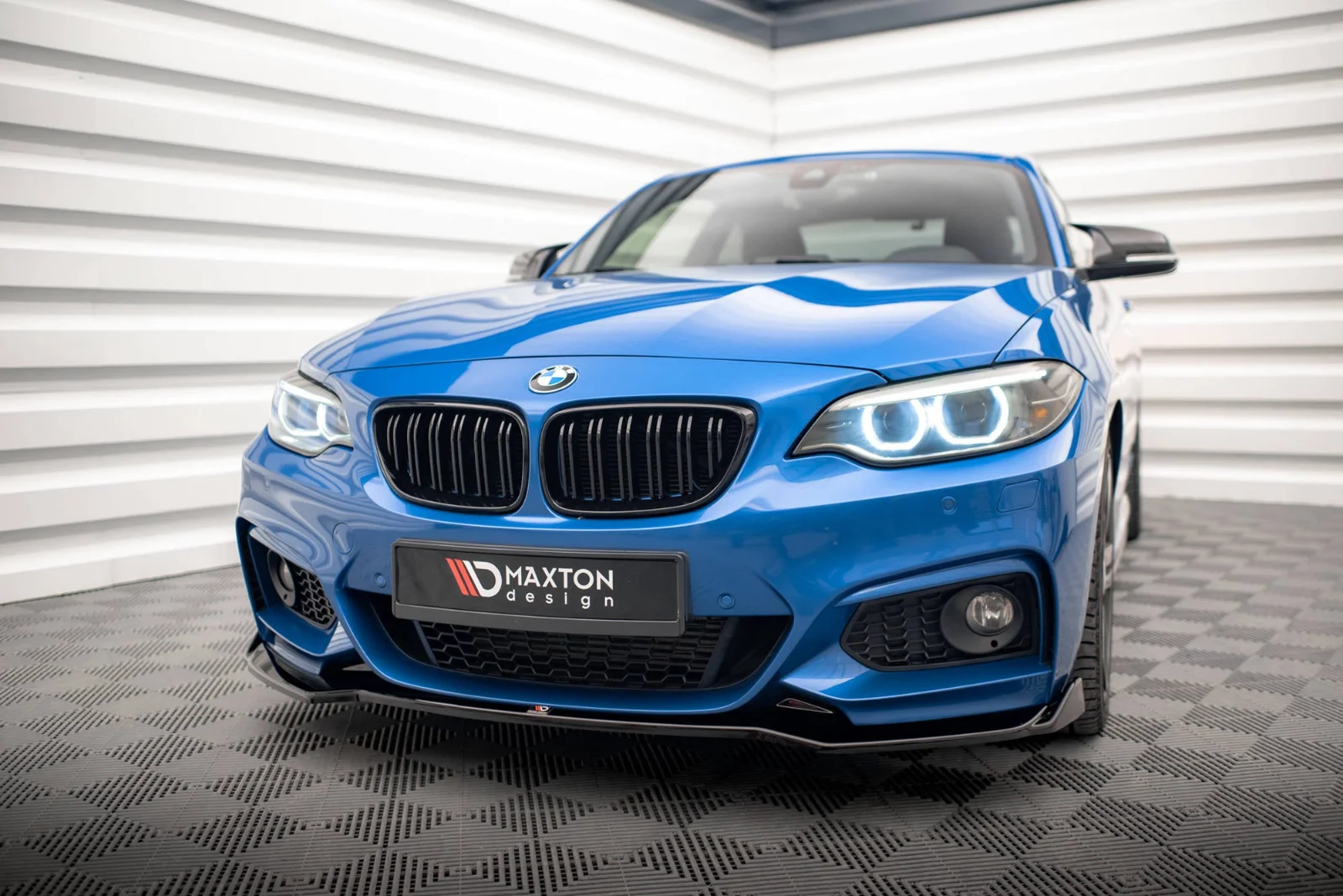 Maxton Design Frontsplitter V.1 für BMW 2er M-Paket F22 – Schwarz glänzend