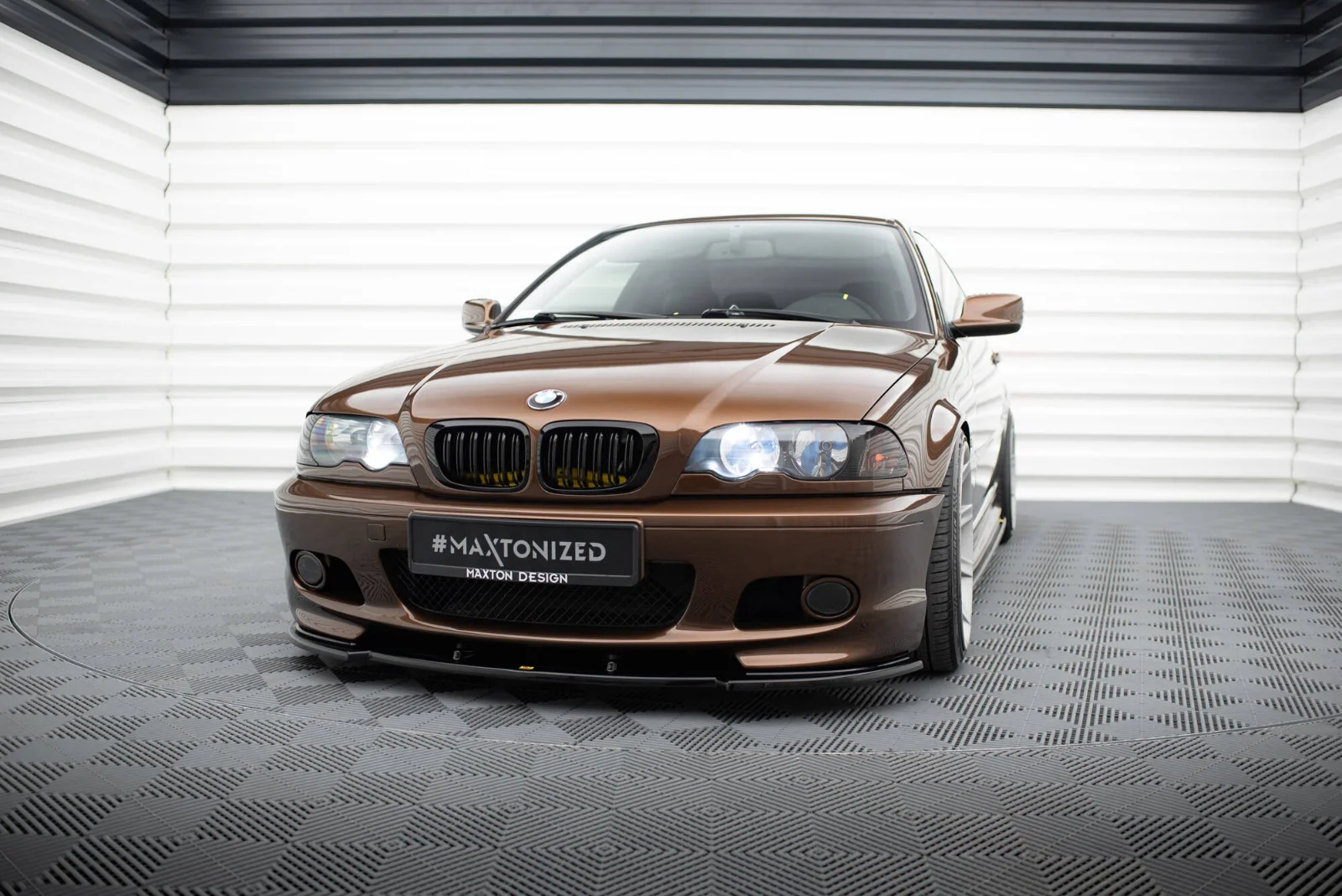 Maxton Design Frontsplitter V.1 für BMW 3er E46 M-Paket – Schwarz glänzend