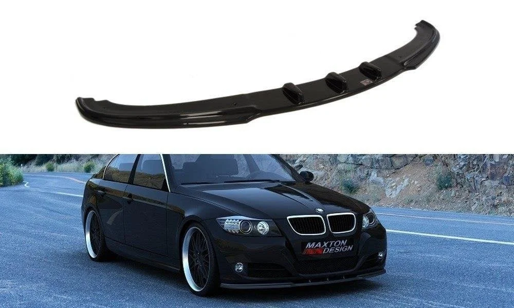 Maxton Frontsplitter V.1 für BMW 3er E90 E91 (Nach FL) – Schwarz glänzend