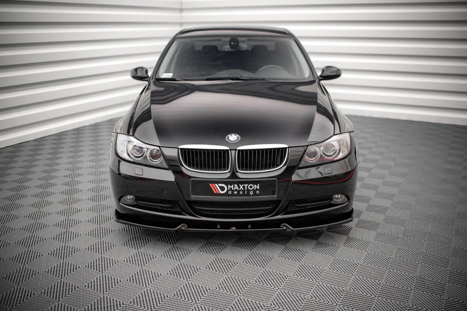 Maxton Design Frontsplitter V.1 für BMW 3er E90 E91 – Schwarz glänzend