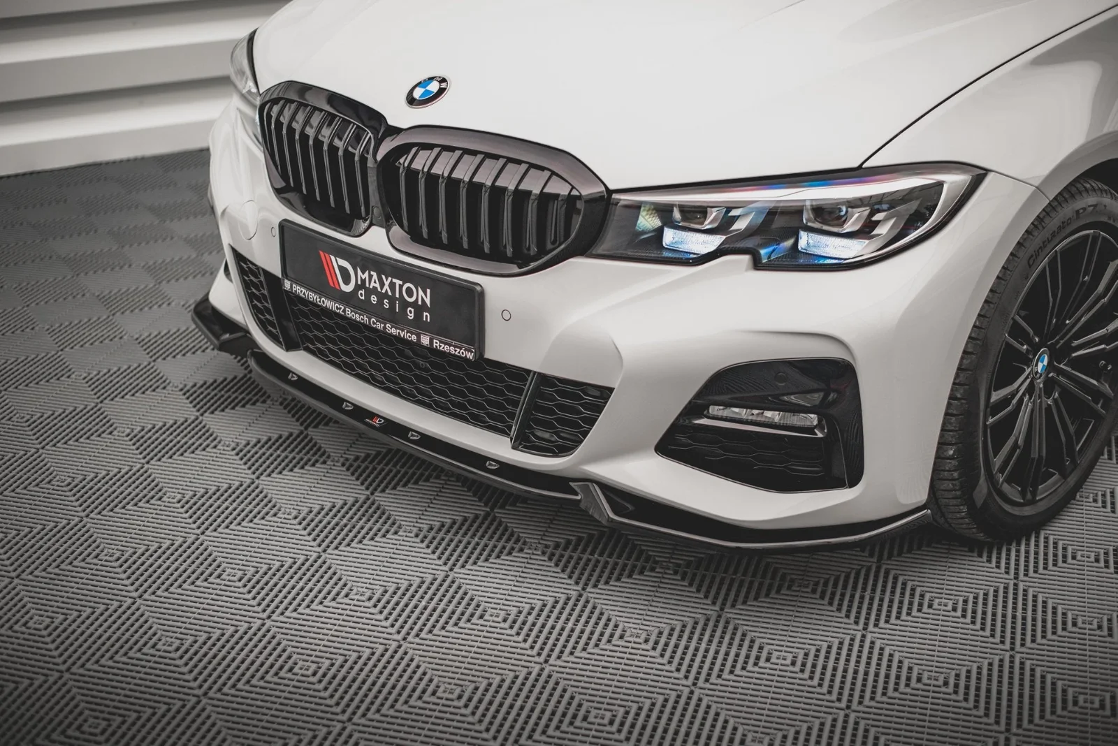 Maxton Design Frontsplitter V.1 für BMW 3er G20 G21 M-Paket – Schwarz glänzend