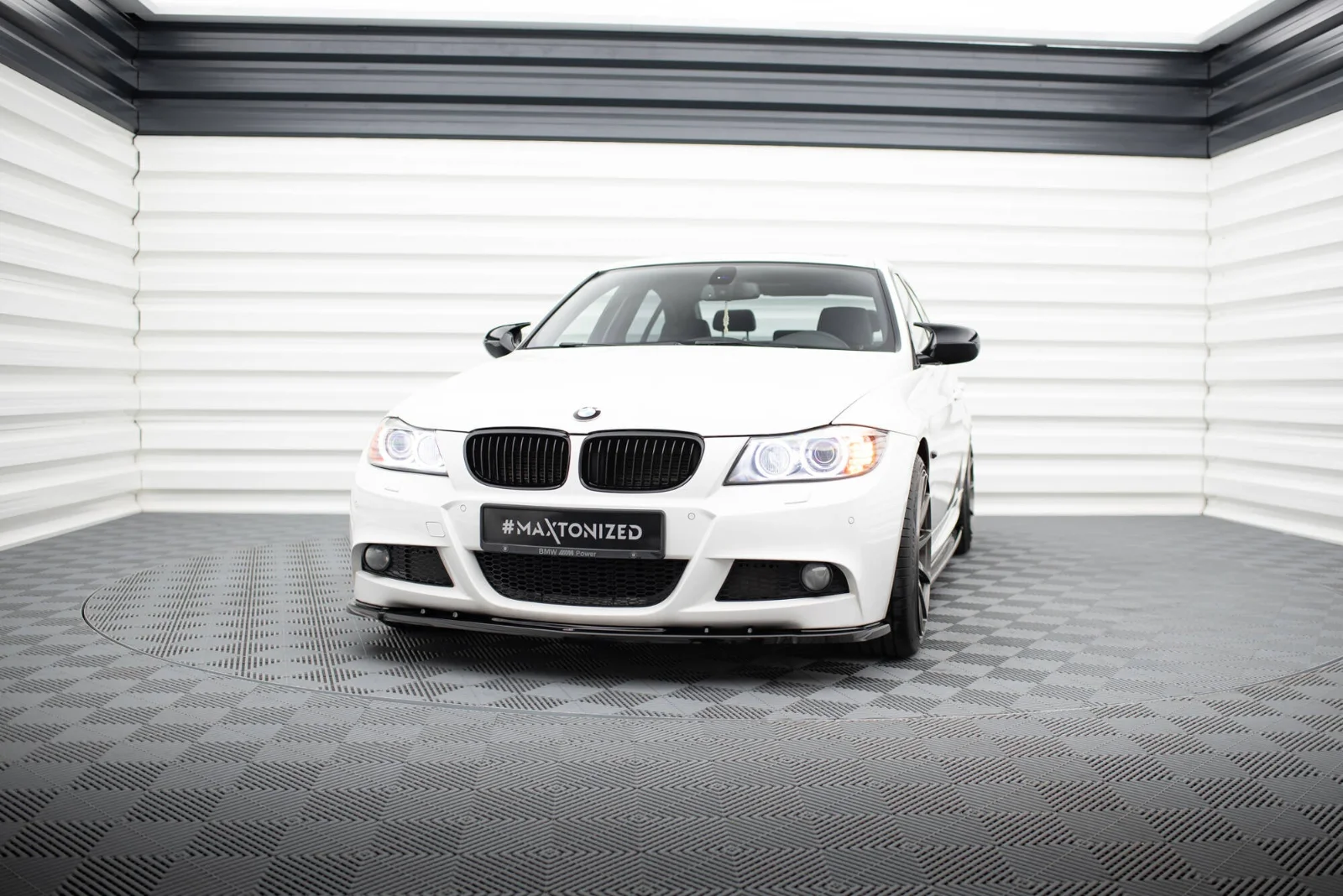 Maxton Frontsplitter V.1 für BMW 3er M-Paket E90 E91 FL – Schwarz glänzend