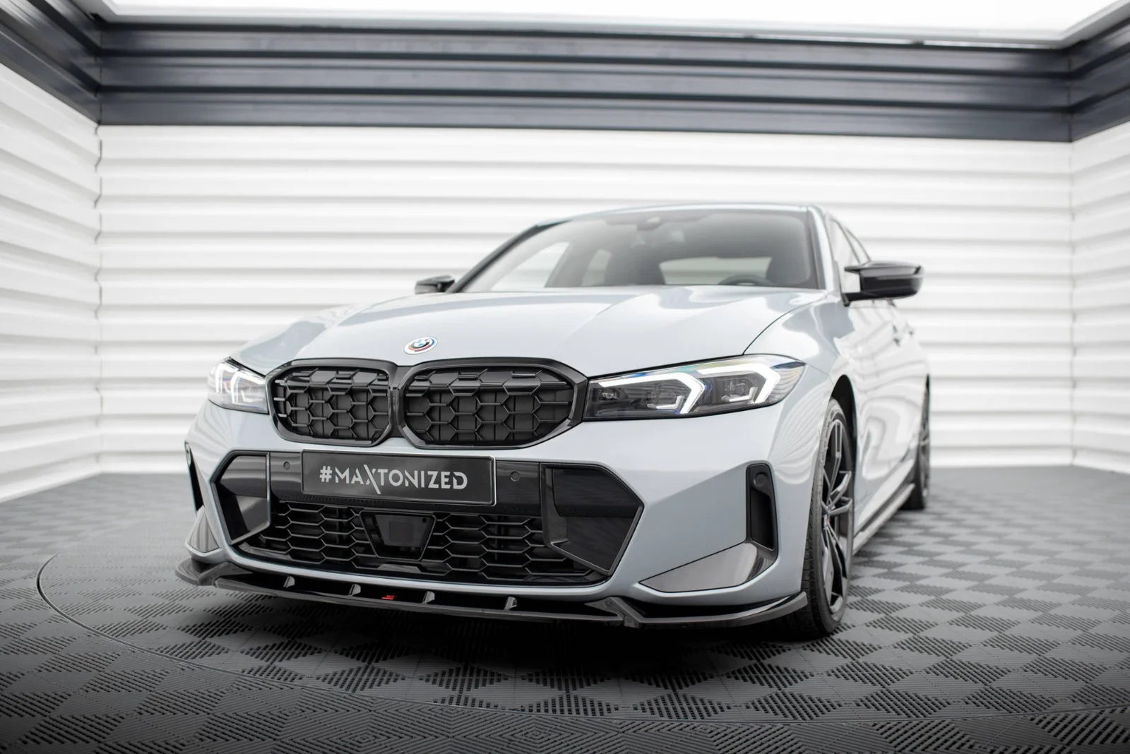 Maxton Frontsplitter V.1 BMW 3er M340i M-Paket G20 G21 FL – Schwarz glänzend