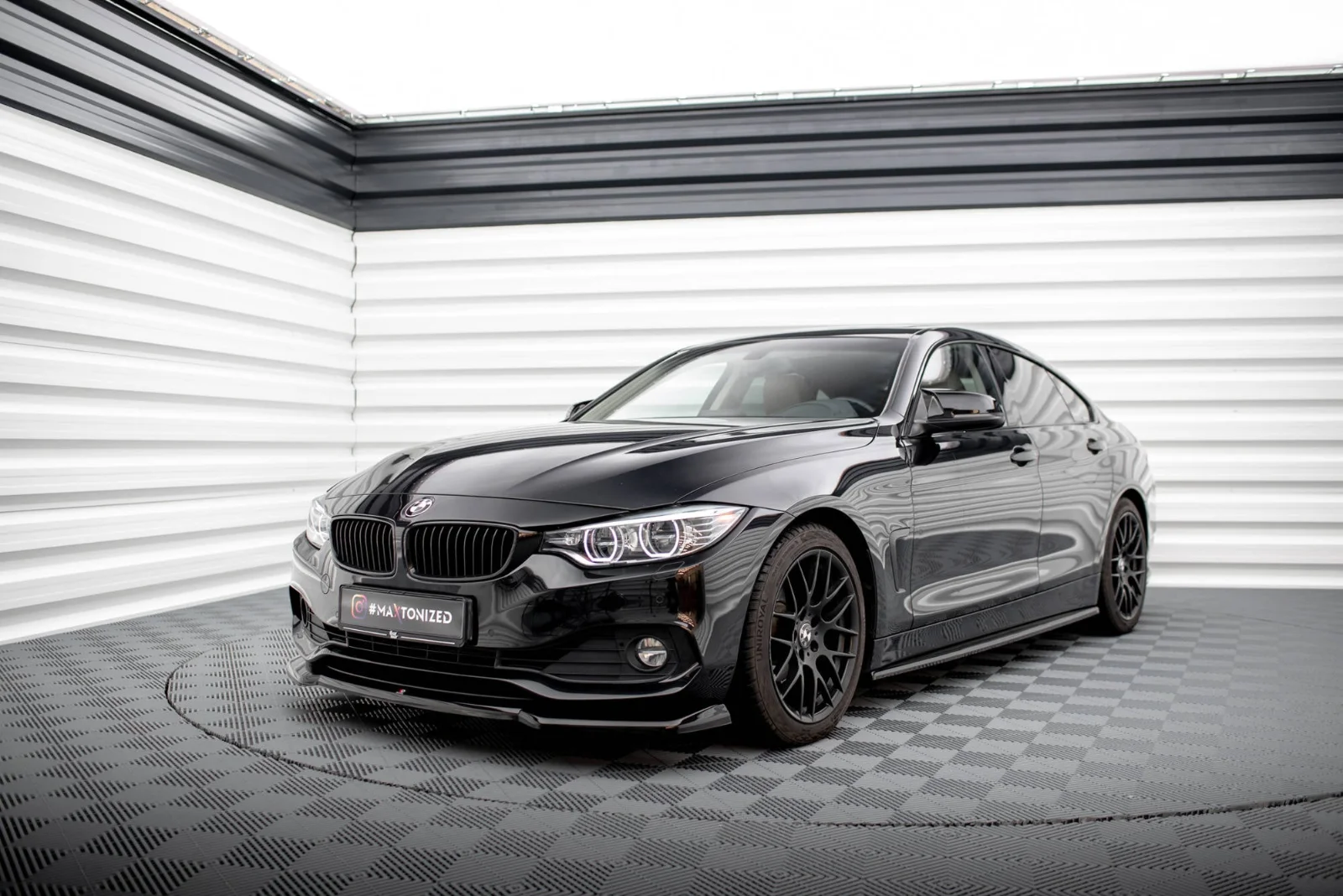 Maxton Design Frontsplitter V.1 für BMW 4er F32 F36 F33 – Schwarz glänzend