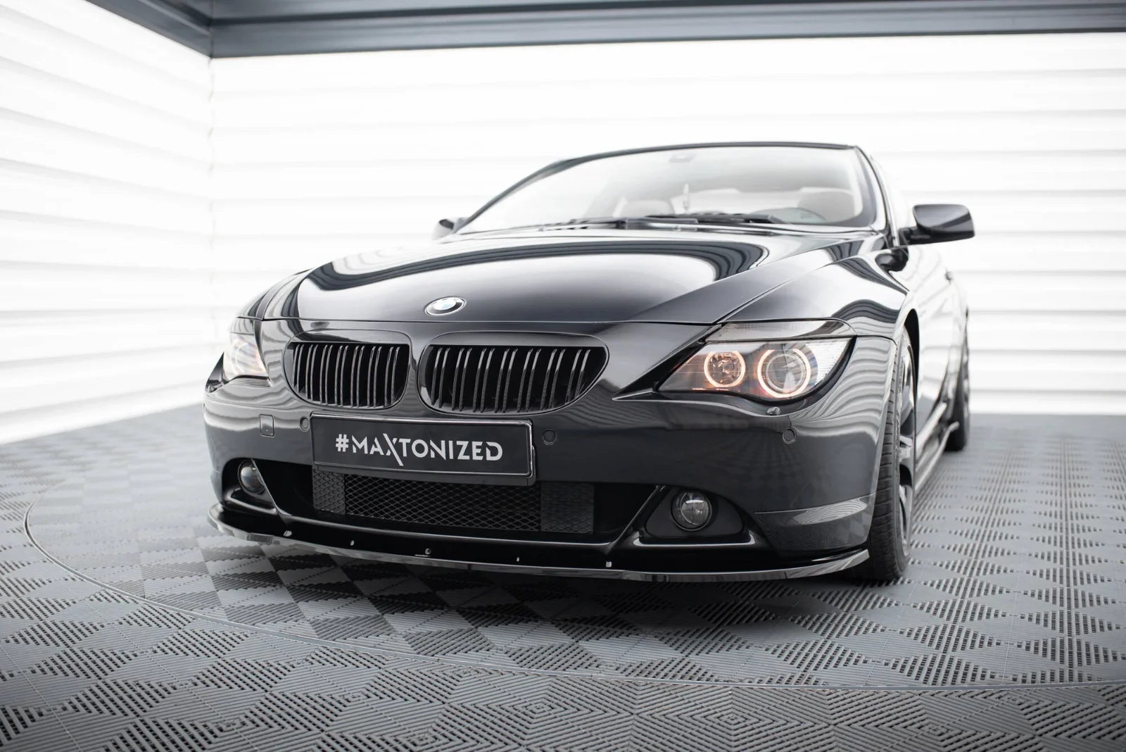 Maxton Design Frontsplitter V.1 für BMW 6er E63 E64 – Schwarz glänzend
