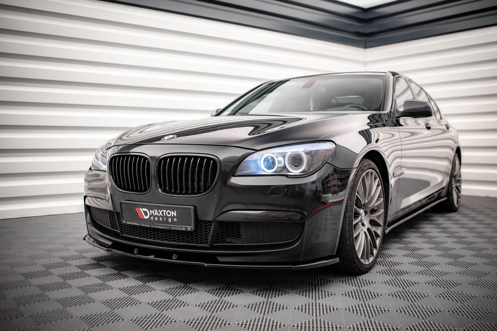 Maxton Design Frontsplitter V.1 für BMW 7er M-Paket F01 – Schwarz glänzend