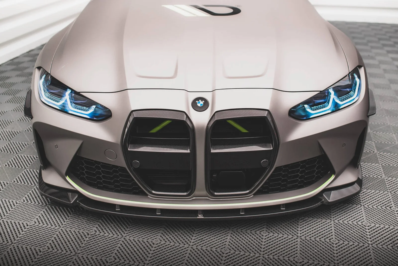 Maxton Design Frontsplitter V.1 für BMW M4 G82 FL M3 G80 G81 – Sichtcarbon (Prepreg)