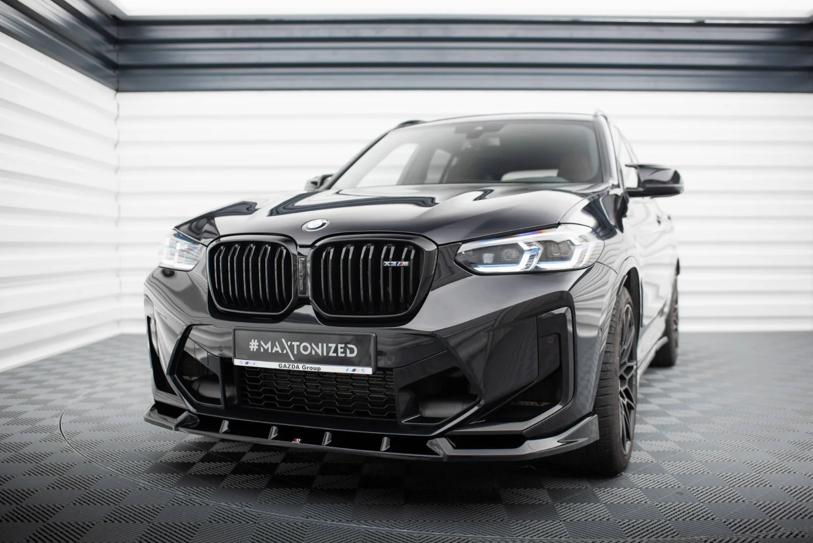 Maxton Design Frontsplitter V.1 für BMW X3 M F97 FL – Schwarz glänzend