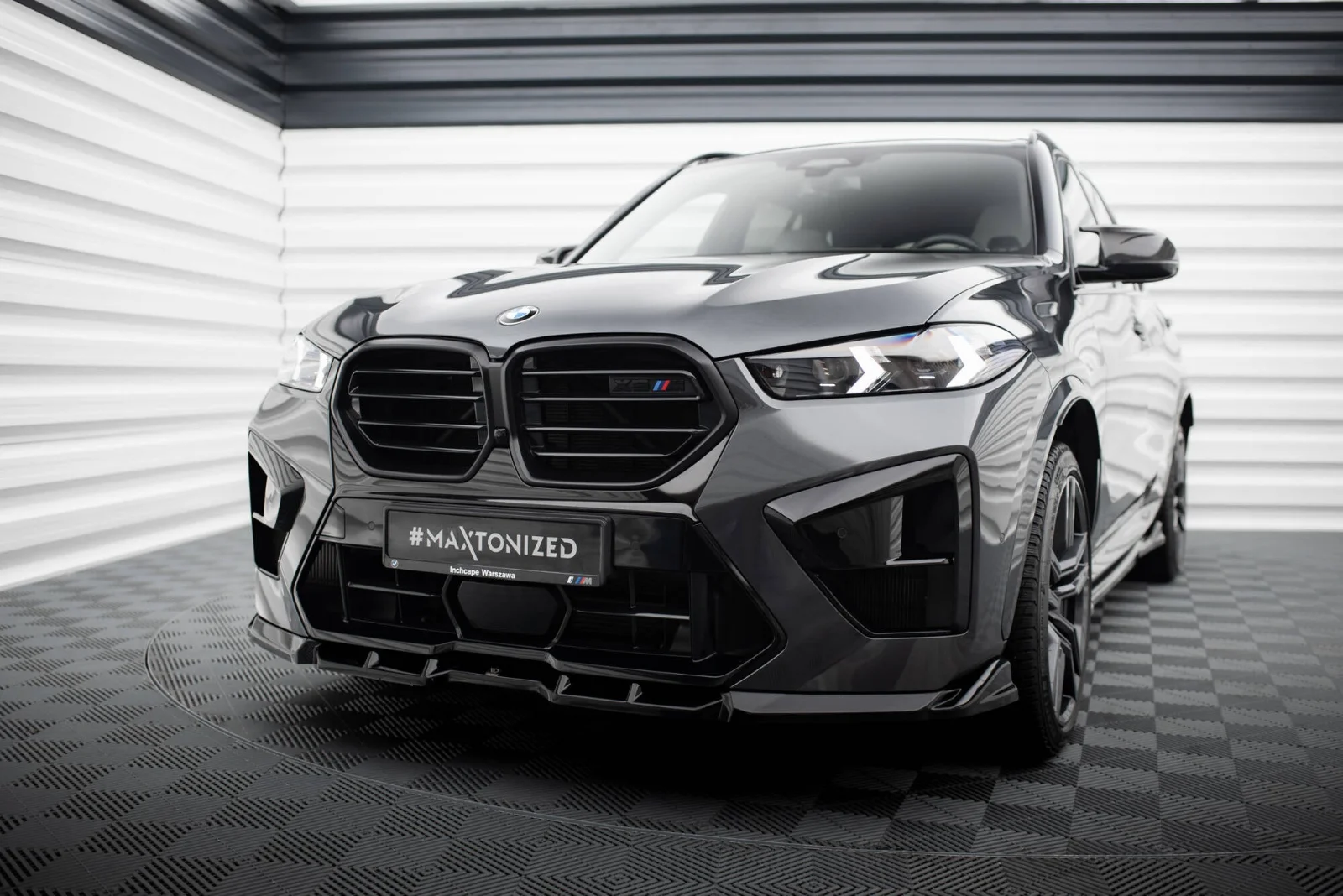 Maxton Design Frontsplitter V.1 für BMW X5 M F95 FL – Schwarz glänzend