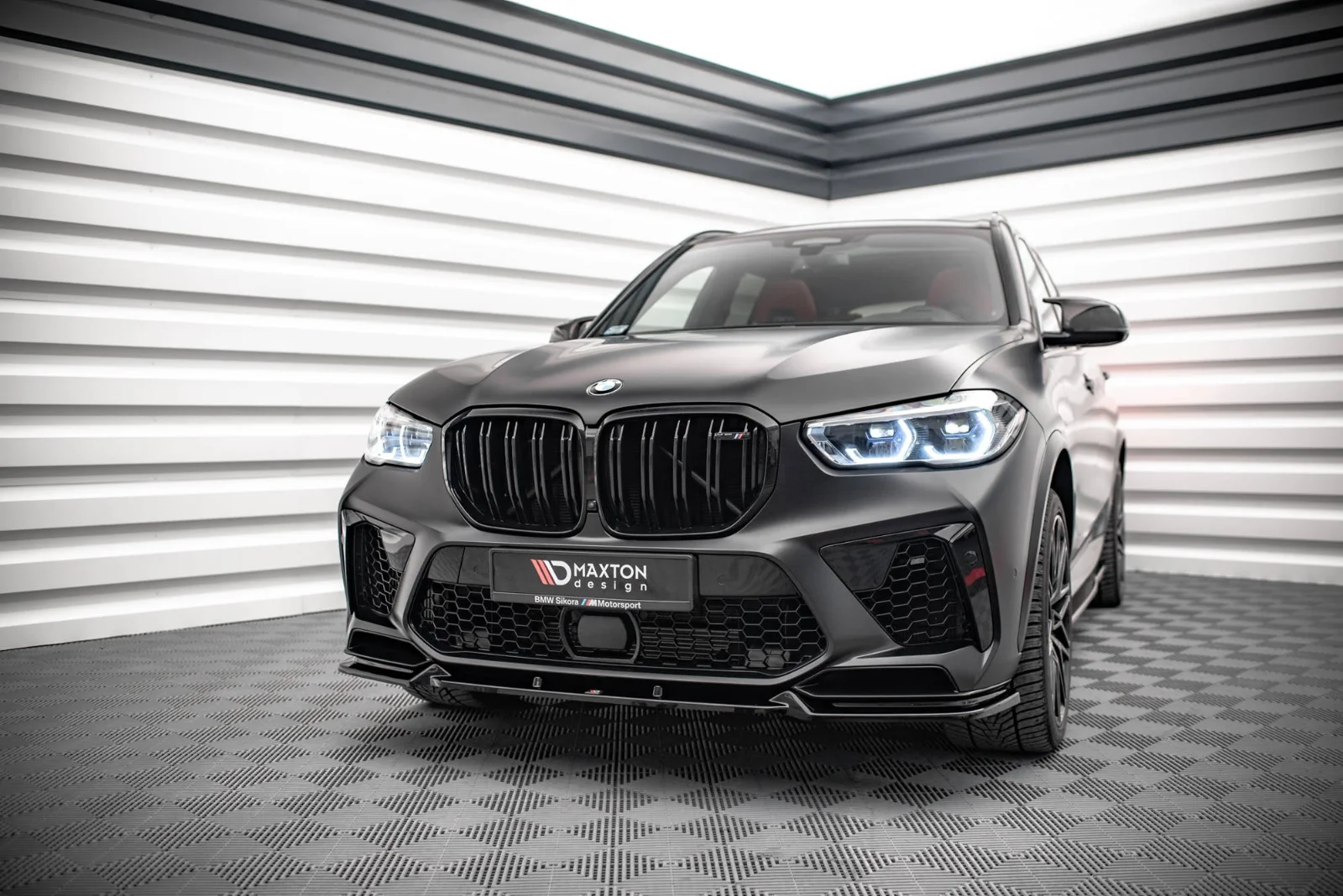 Maxton Design Frontsplitter V.1 für BMW X5m F95 – Schwarz glänzend