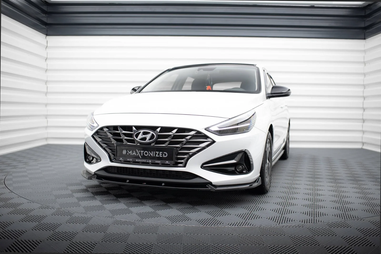 Maxton Design Frontsplitter V.1 für Hyundai i30 Mk3 FL – Schwarz glänzend – HY-I30-3F-FD2G – HY-I30-3F-FD2G