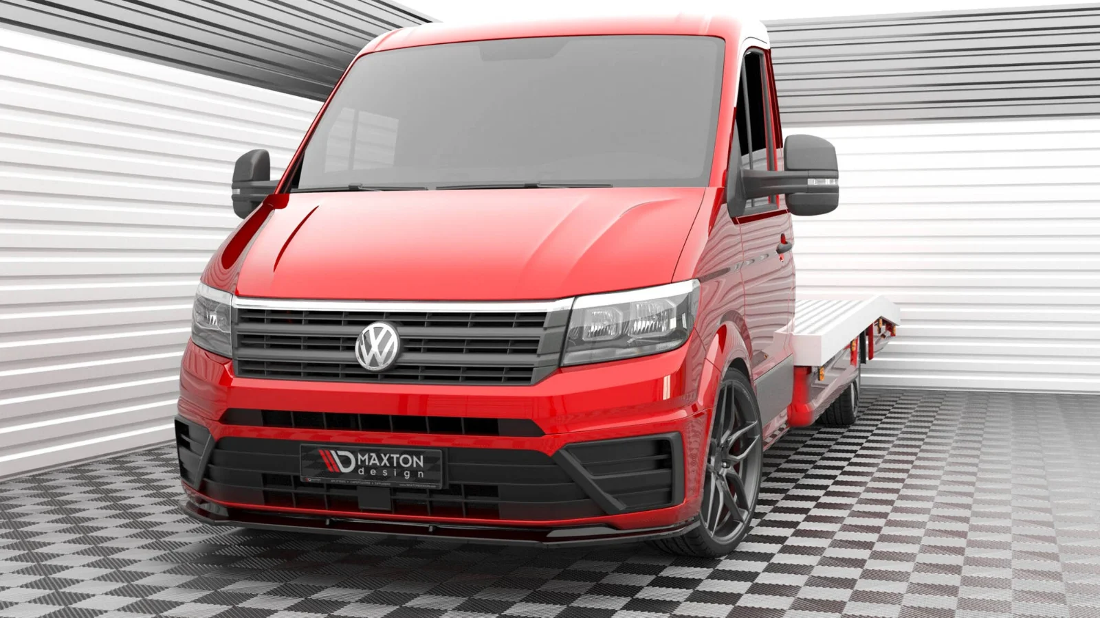 Maxton Design Frontsplitter V.1 für VW Crafter Mk2 – Schwarz glänzend