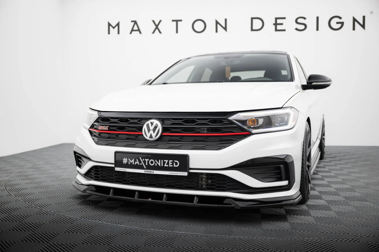 Maxton Design Frontsplitter V.1 für VW Jetta GLI Mk7 – Schwarz glänzend