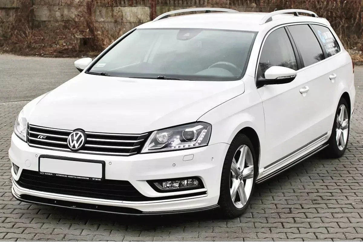 Maxton Design Frontsplitter V.1 für VW Passat R-Line B7 – Schwarz glänzend