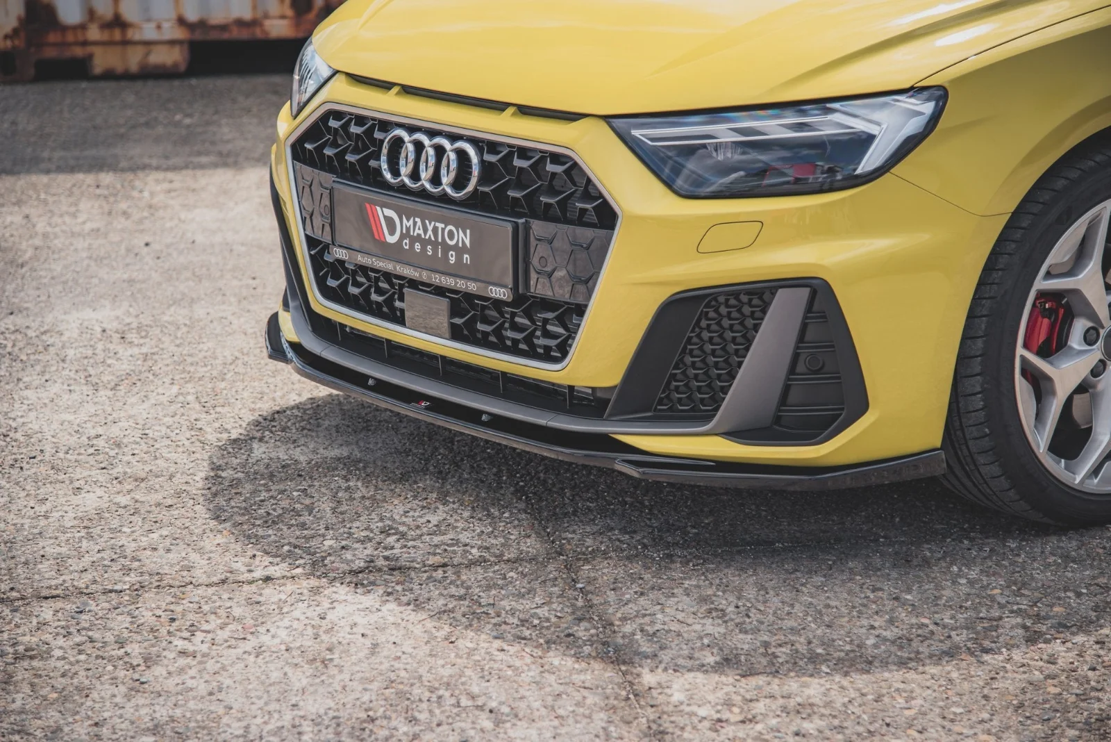 Maxton Design Frontsplitter V.2 für Audi A1 S line GB – Schwarz glänzend