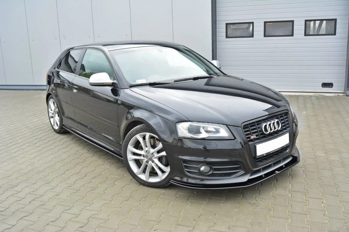 Maxton Design Frontsplitter V.2 für Audi S3 8P FL – Schwarz glänzend