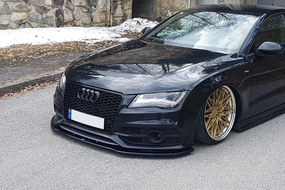Maxton Design Frontsplitter V.2 für Audi S7 A7 S line C7 – Schwarz glänzend