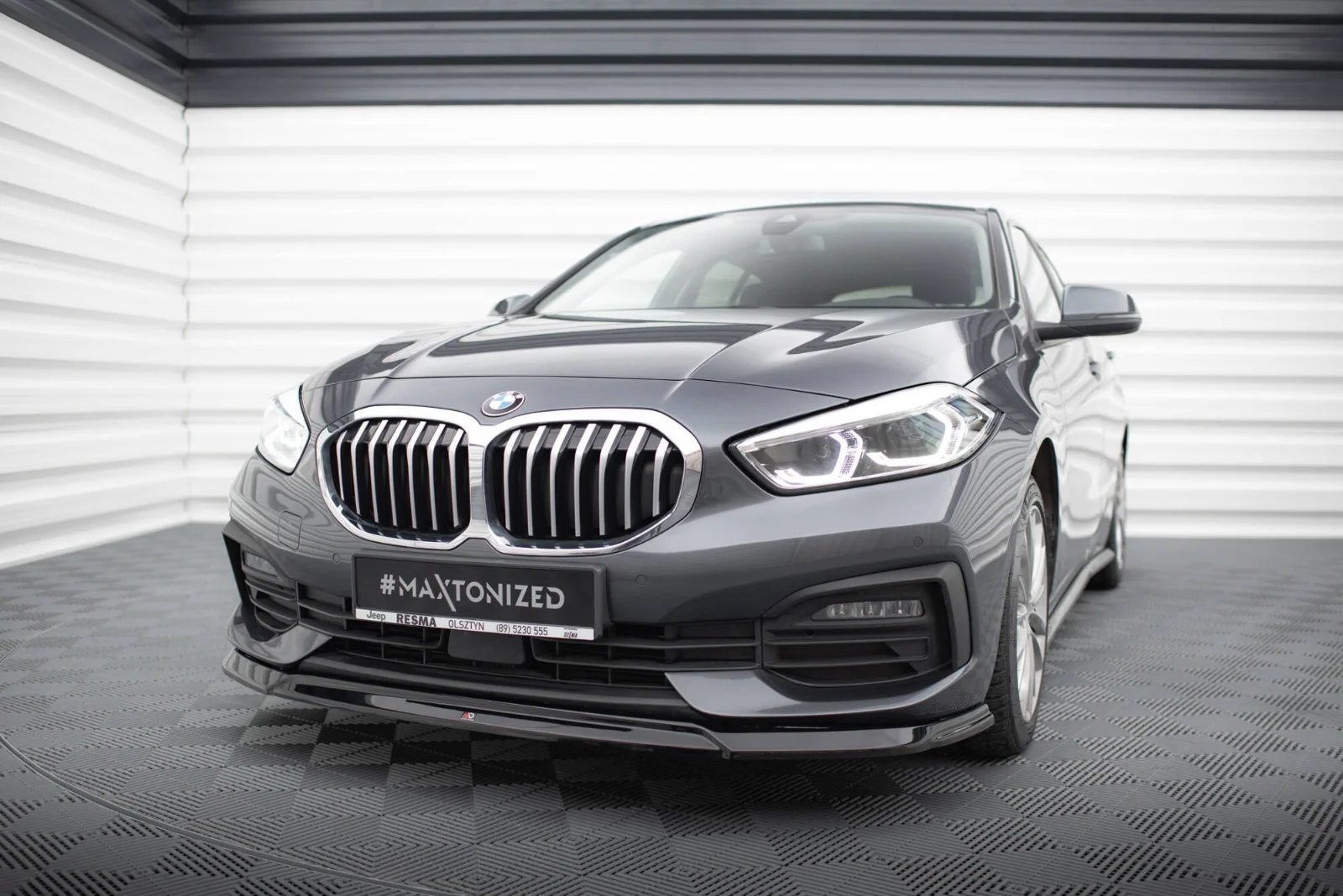Maxton Design Frontsplitter V.2 für BMW 1er F40 – Schwarz glänzend