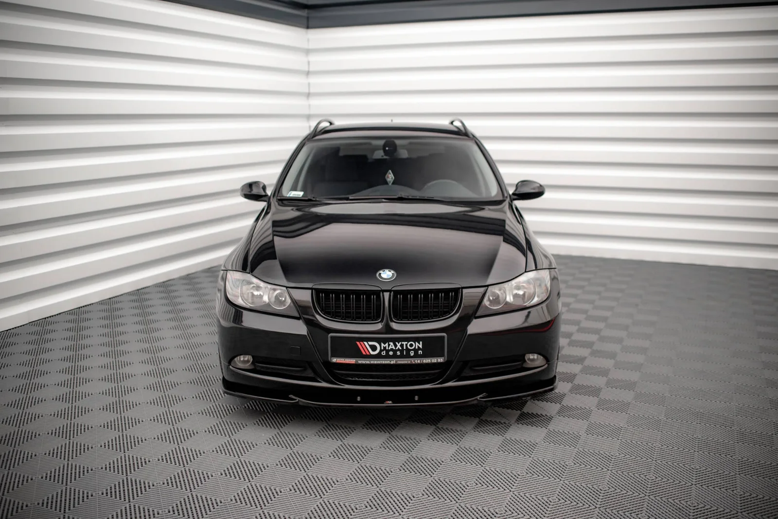 Maxton Design Frontsplitter V.2 für BMW 3er E90 E91 – Schwarz glänzend