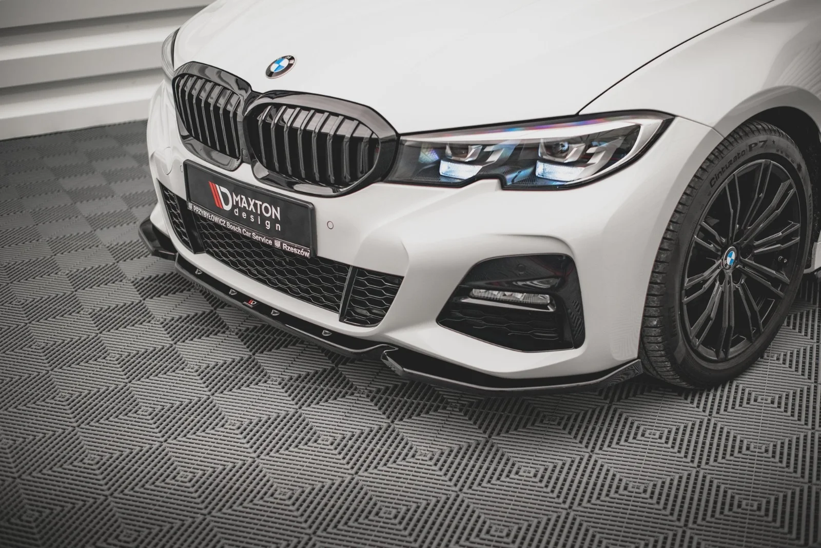 Maxton Design Frontsplitter V.2 für BMW 3er G20 G21 M-Paket – Schwarz glänzend
