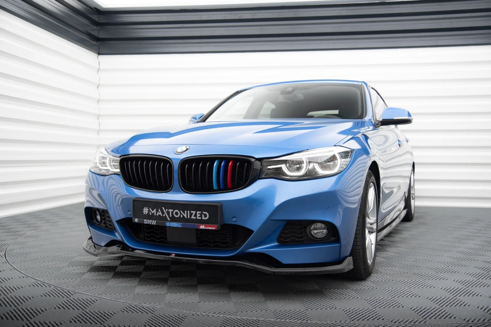 Maxton Design Frontsplitter V.2 für BMW 3er GT M-Paket F34 – Schwarz glänzend