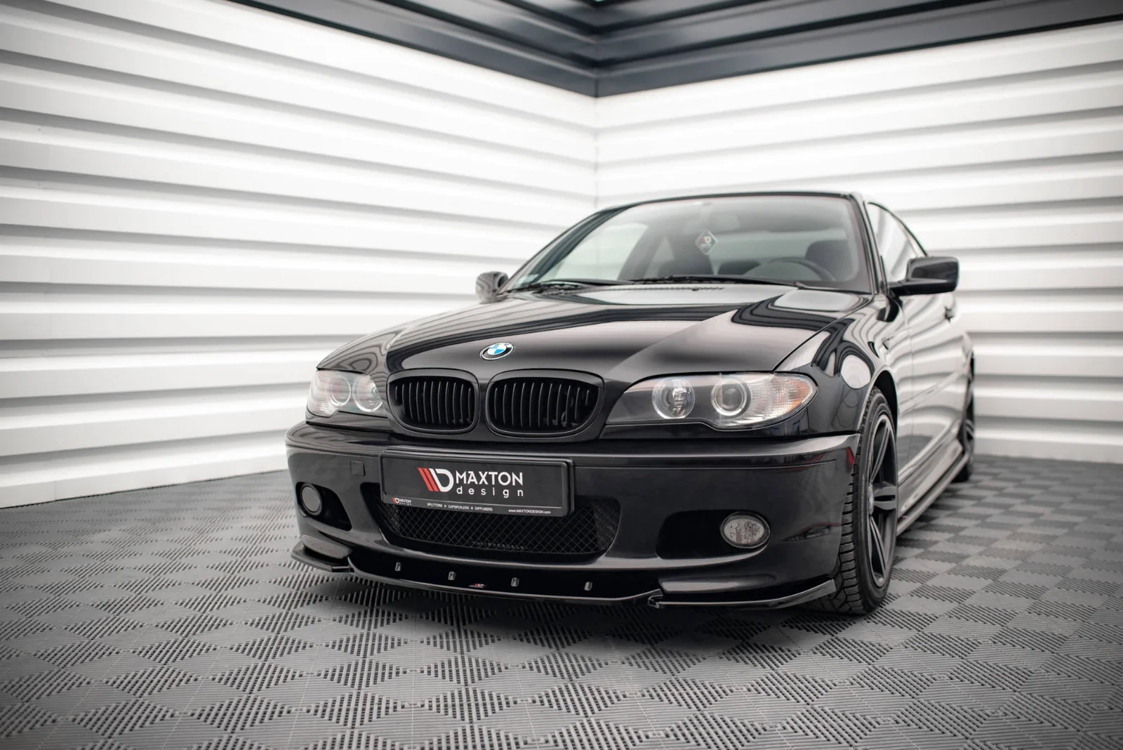 Maxton Design Frontsplitter V.2 für BMW 3er M-Paket E46 – Schwarz glänzend