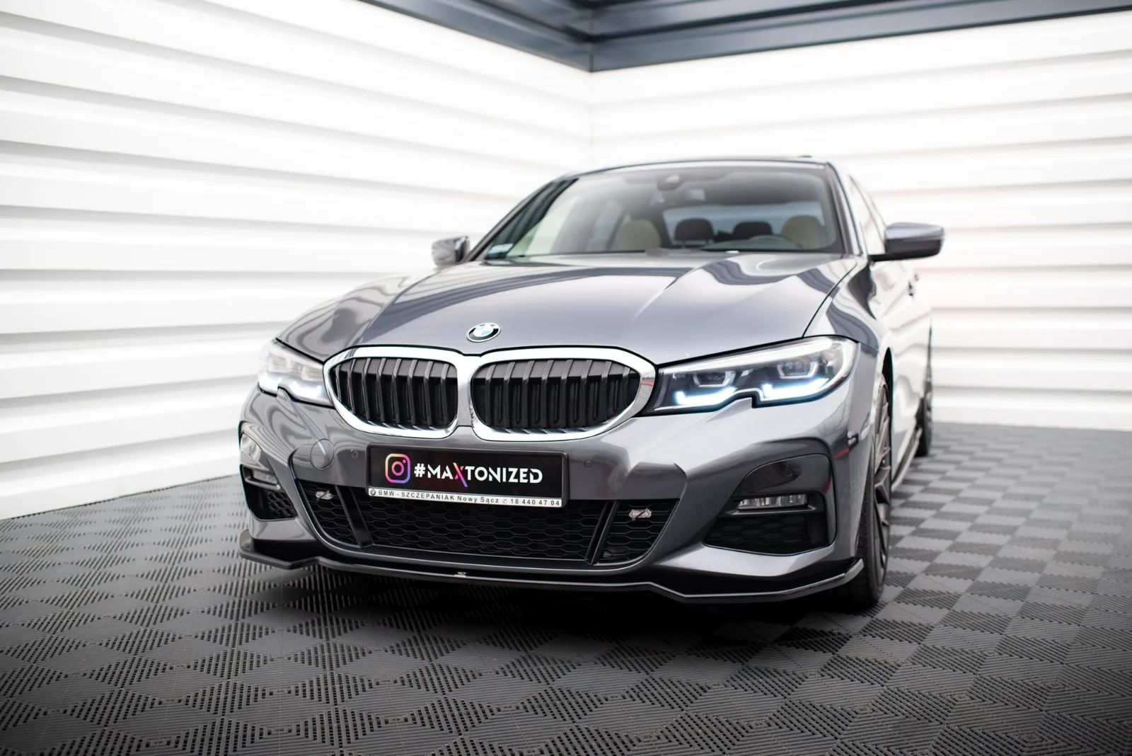 Maxton Design Frontsplitter V.2 für BMW 3er M-Paket G20 – Schwarz glänzend