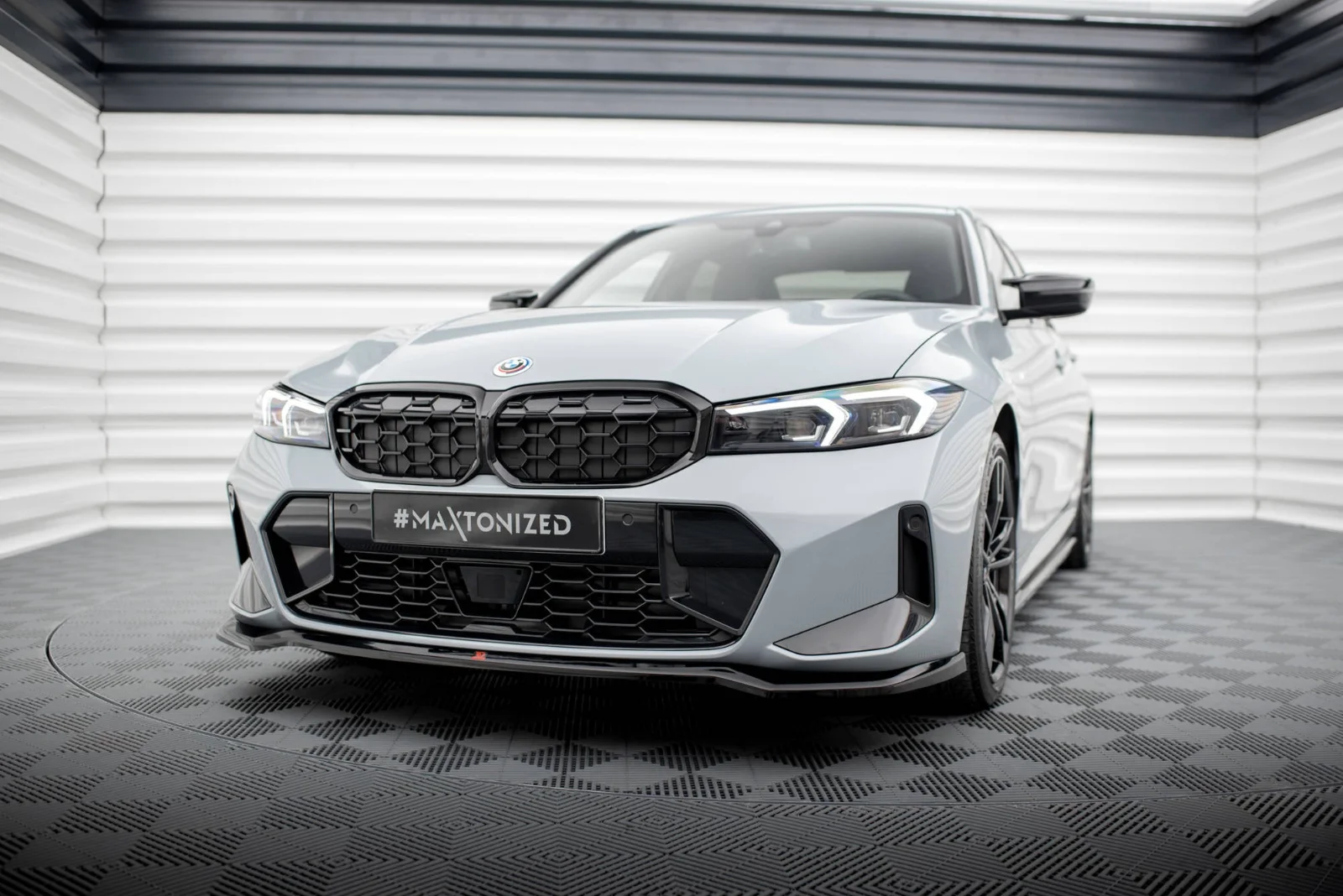 Maxton Frontsplitter V.2 BMW 3er M340i M-Paket G20 G21 FL – Schwarz glänzend