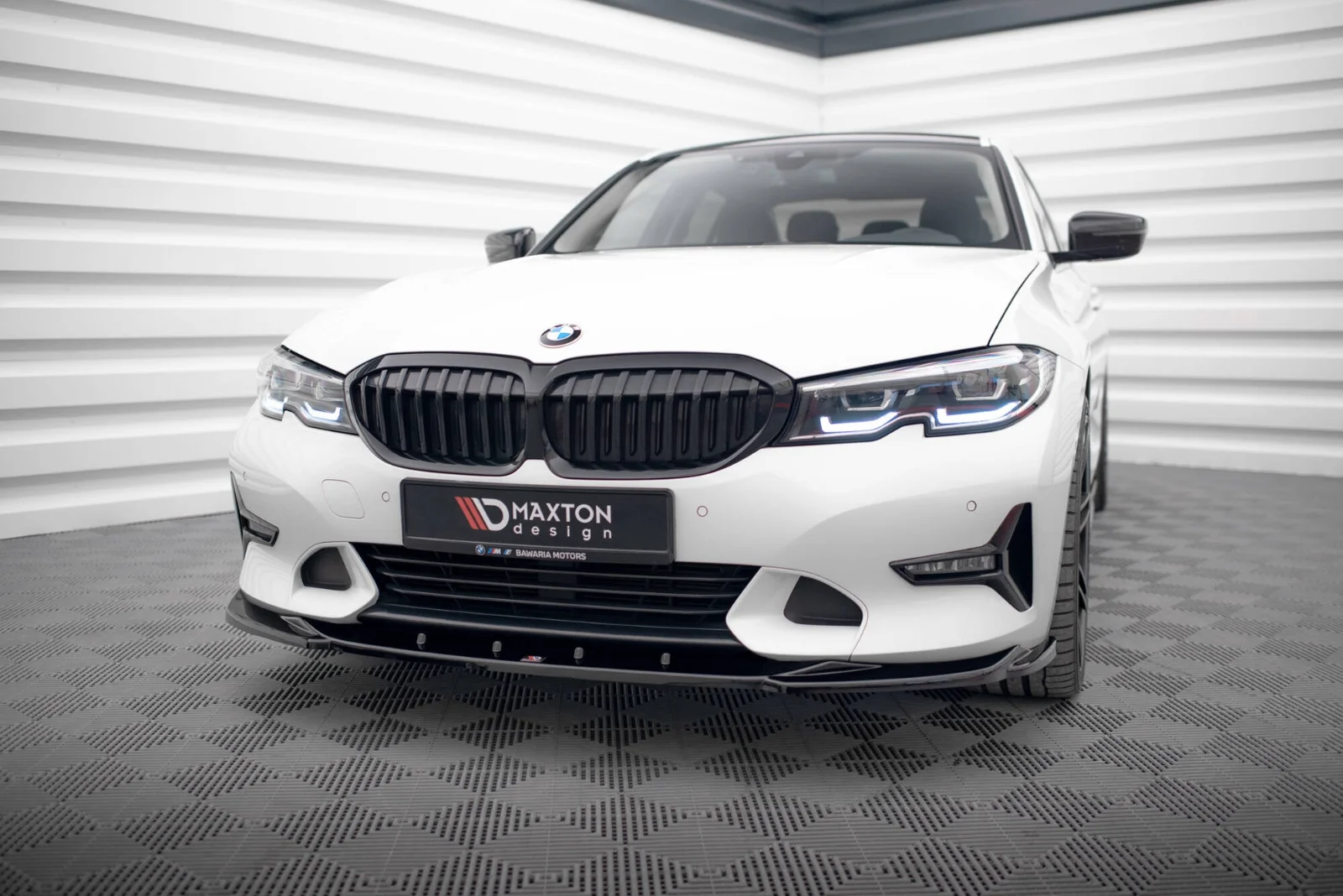 Maxton Frontsplitter V.2 für BMW 3er Sport Line G20 G21 – Schwarz glänzend