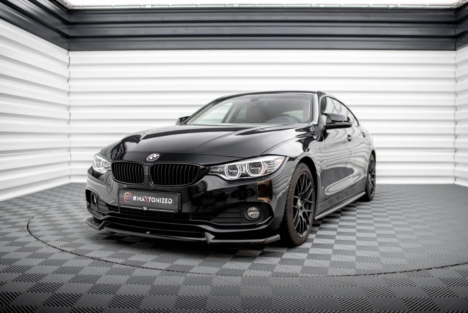 Maxton Design Frontsplitter V.2 für BMW 4er F32 F36 F33 – Schwarz glänzend