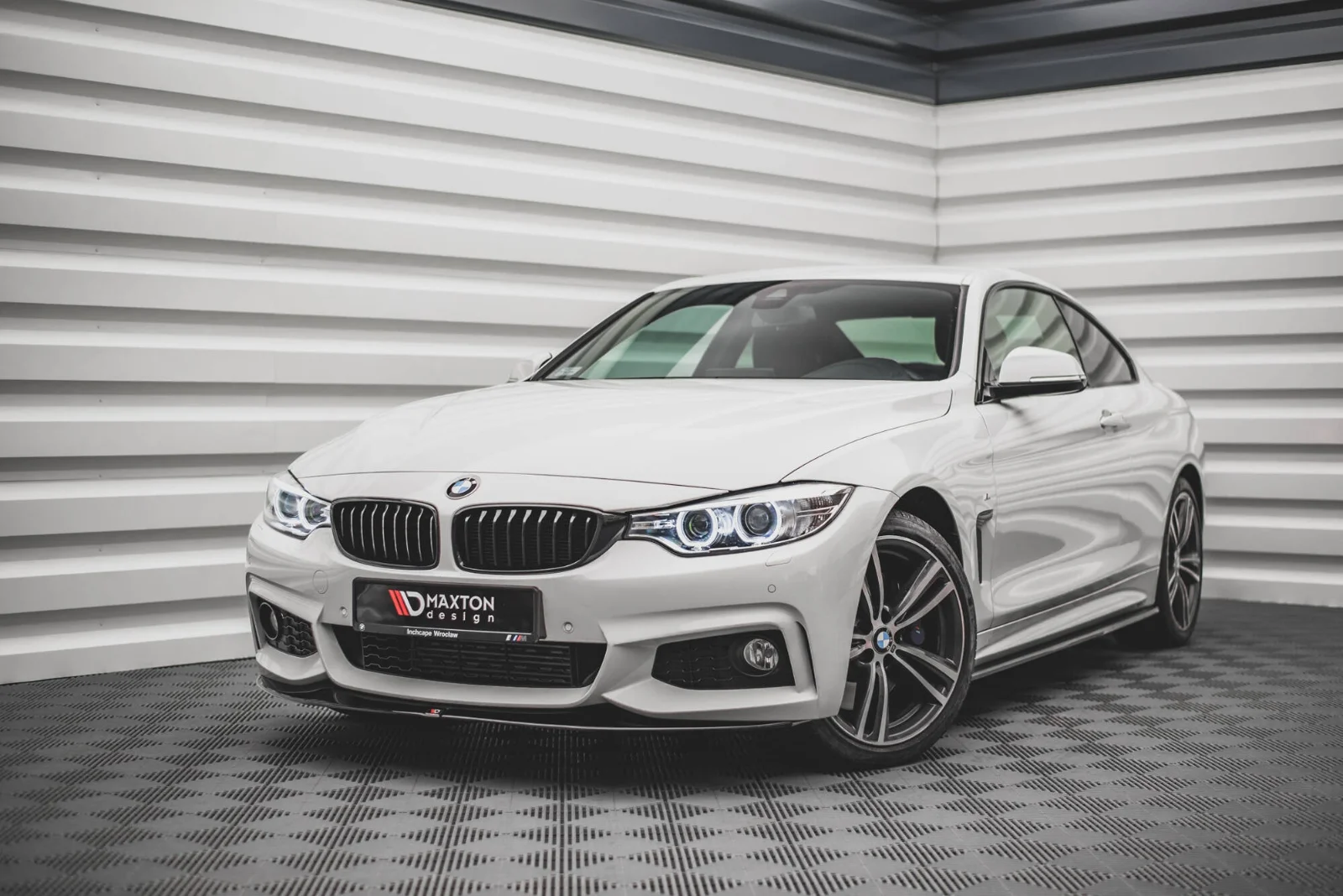 Maxton Frontsplitter V.2 für BMW 4er M-Paket F32 F36 F33 – Schwarz glänzend