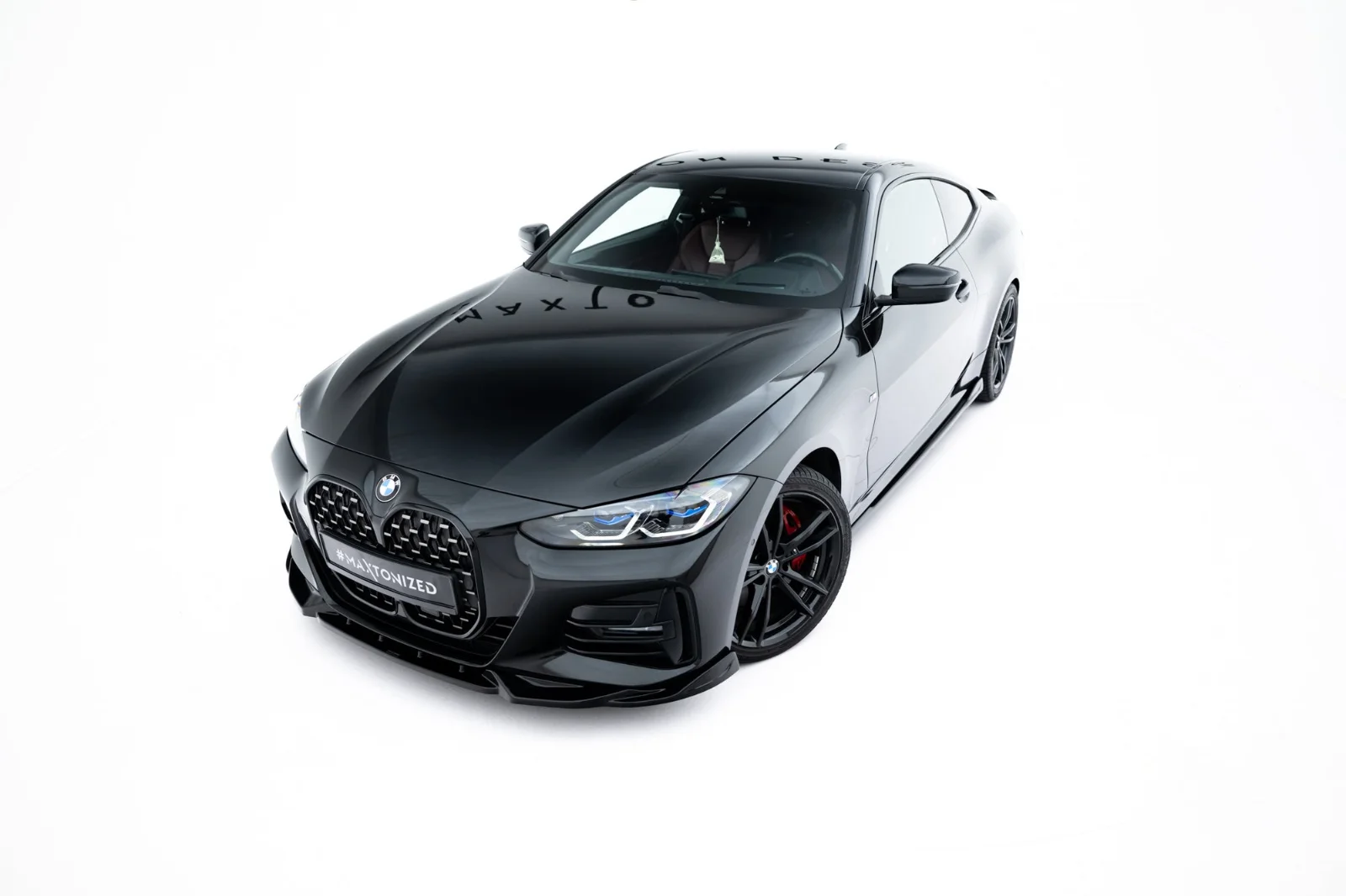 Maxton Frontsplitter V.2 BMW 4er M-Paket M440i G22 G23 FL – Schwarz glänzend