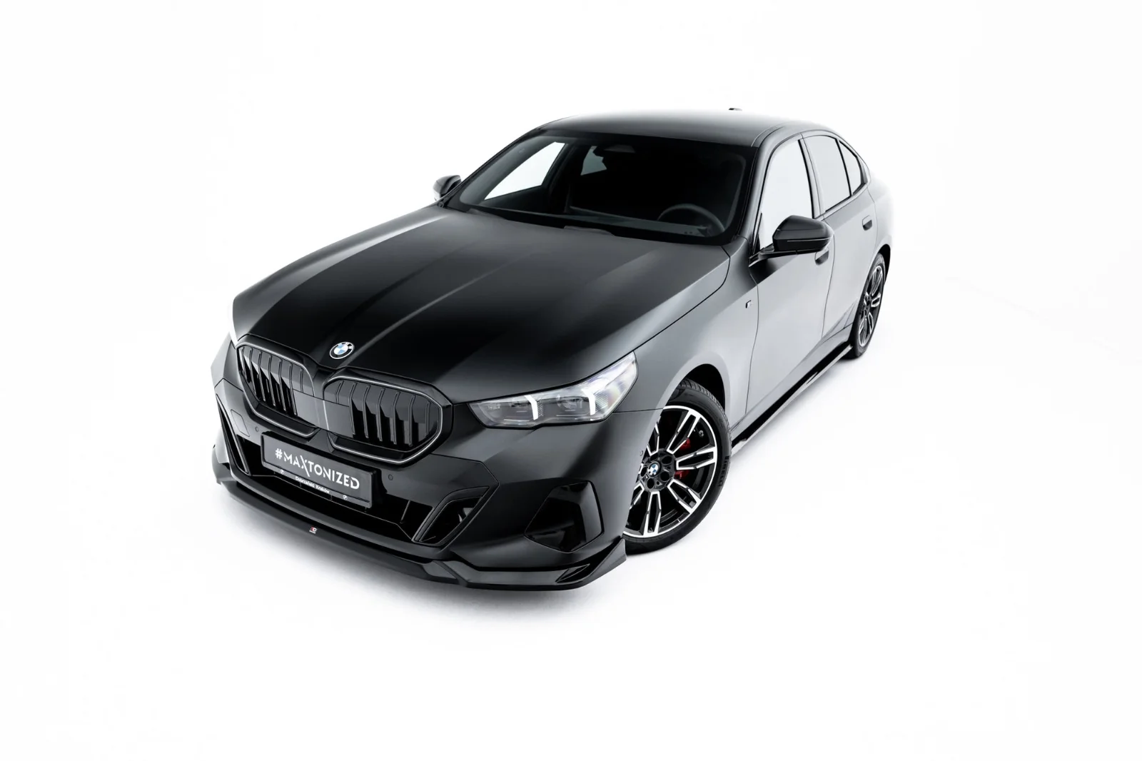 Maxton Design Frontsplitter V.2 für BMW 5er i5 M-Paket G60 – Schwarz glänzend