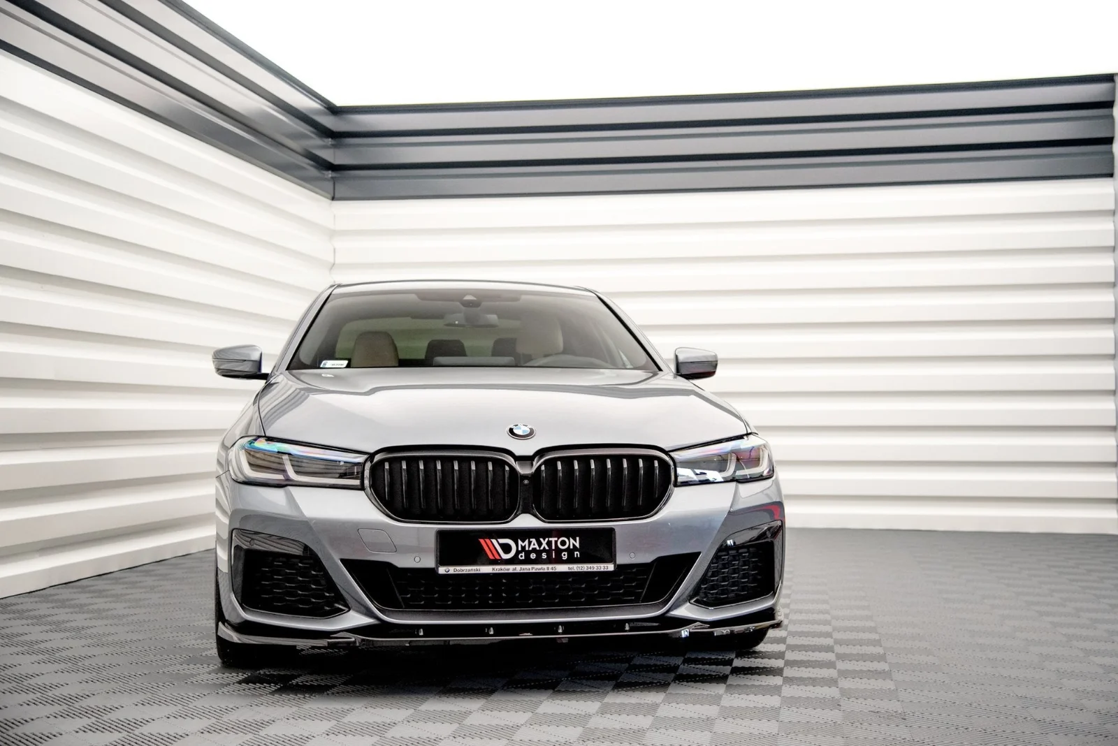 Maxton Frontsplitter V.2 BMW 5er M-Paket M550i G30 G31 FL – Schwarz glänzend