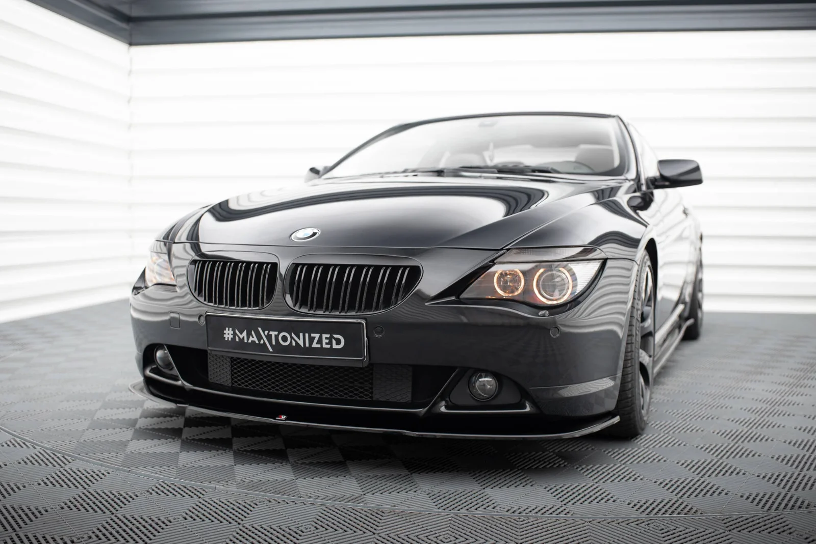 Maxton Design Frontsplitter V.2 für BMW 6er E63 E64 – Schwarz glänzend