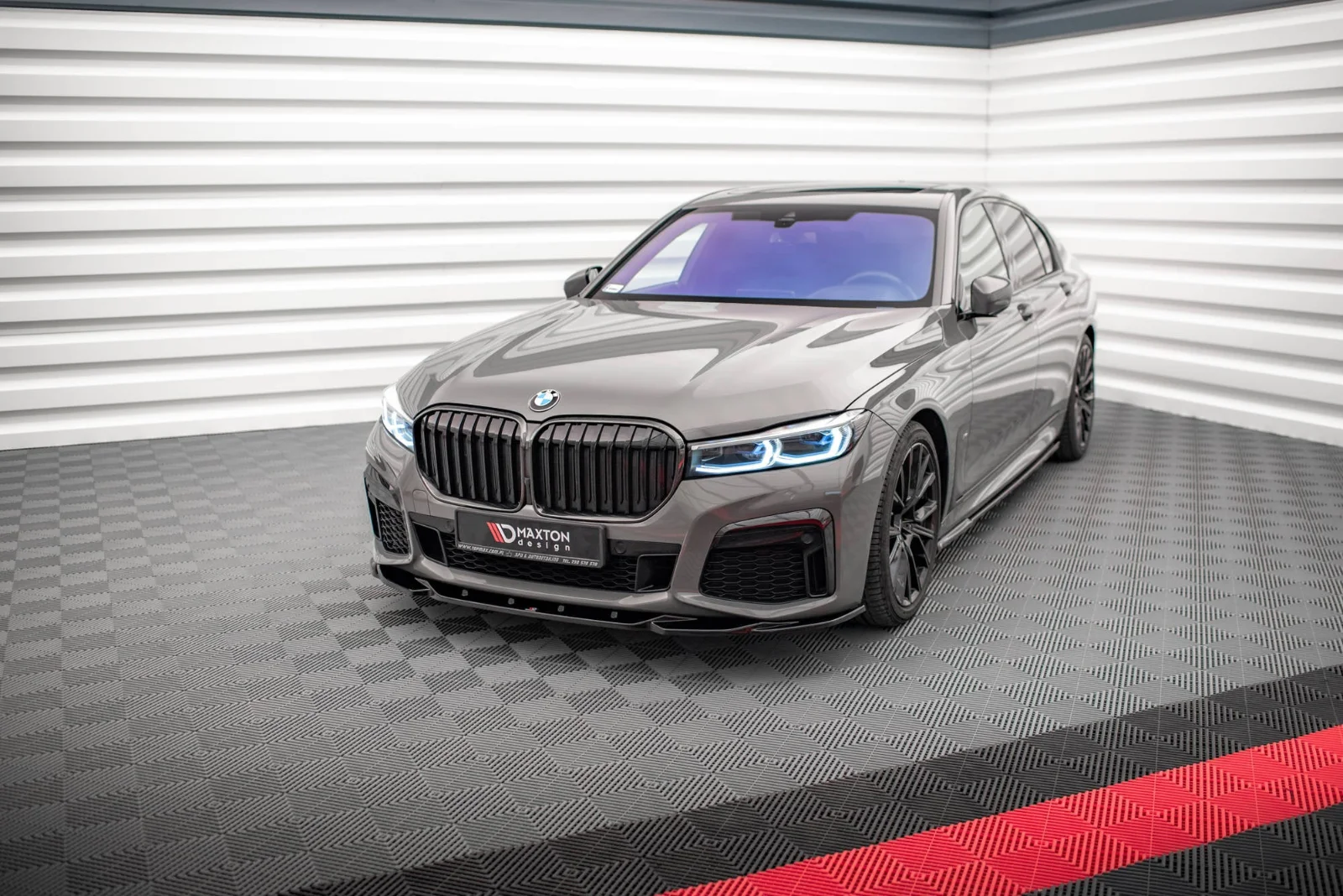 Maxton Frontsplitter V.2 für BMW 7er M-Paket G11 G12 FL – Schwarz glänzend