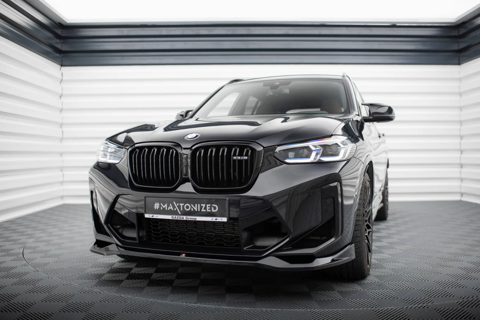 Maxton Design Frontsplitter V.2 für BMW X3 M F97 FL – Schwarz glänzend