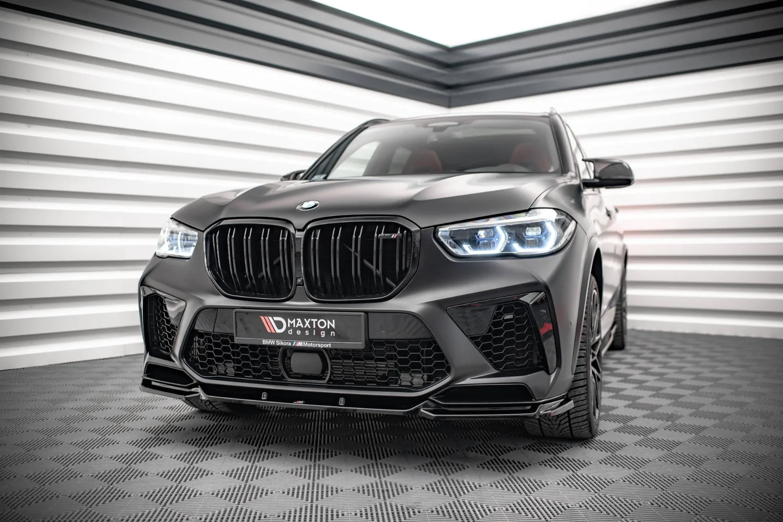 Maxton Design Frontsplitter V.2 für BMW X5m F95 – Schwarz glänzend