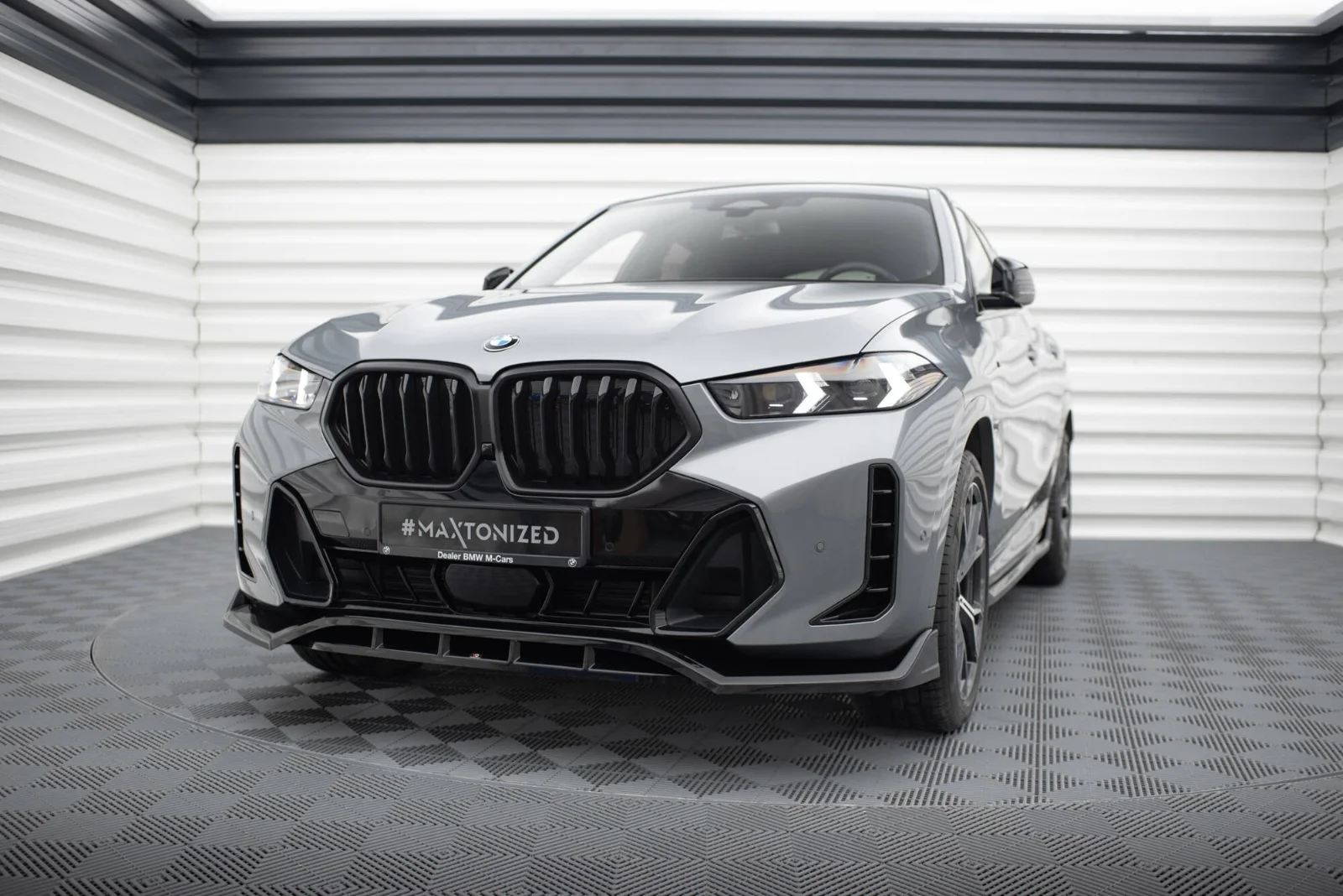 Maxton Design Frontsplitter V.2 für BMW X6 M-Paket G06 FL – Schwarz glänzend
