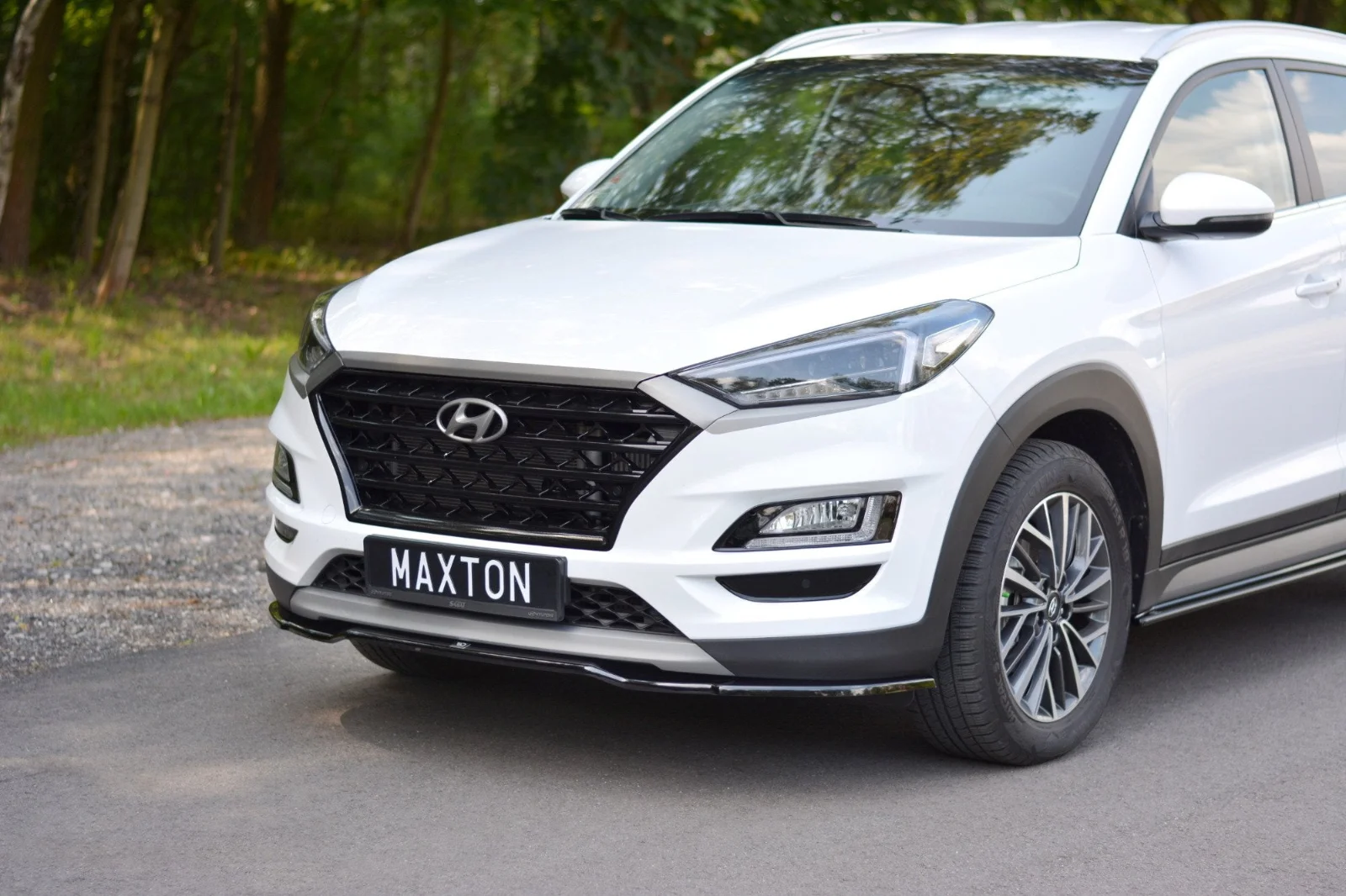 Maxton Design Frontsplitter V.2 für Hyundai Tucson Mk3 FL – Schwarz glänzend