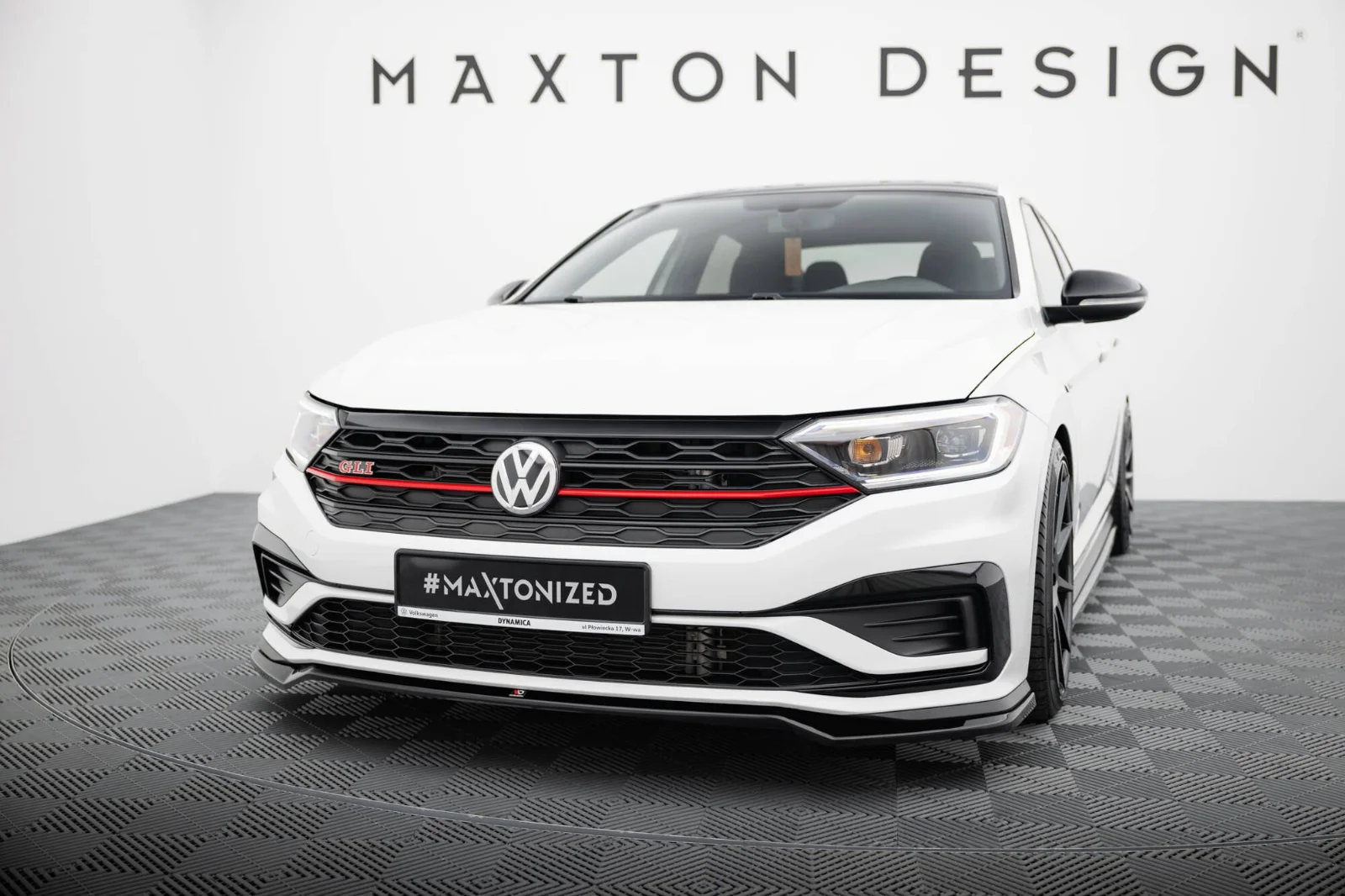 Maxton Design Frontsplitter V.2 für VW Jetta GLI Mk7 – Schwarz glänzend