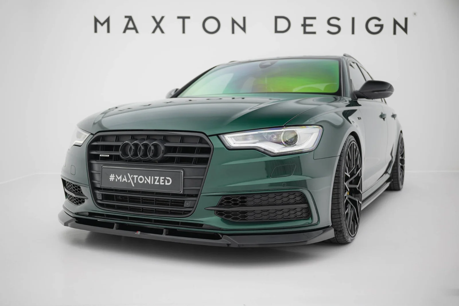 Maxton Design Frontsplitter V.3 für Audi A6 S line S6 C7 – Schwarz glänzend