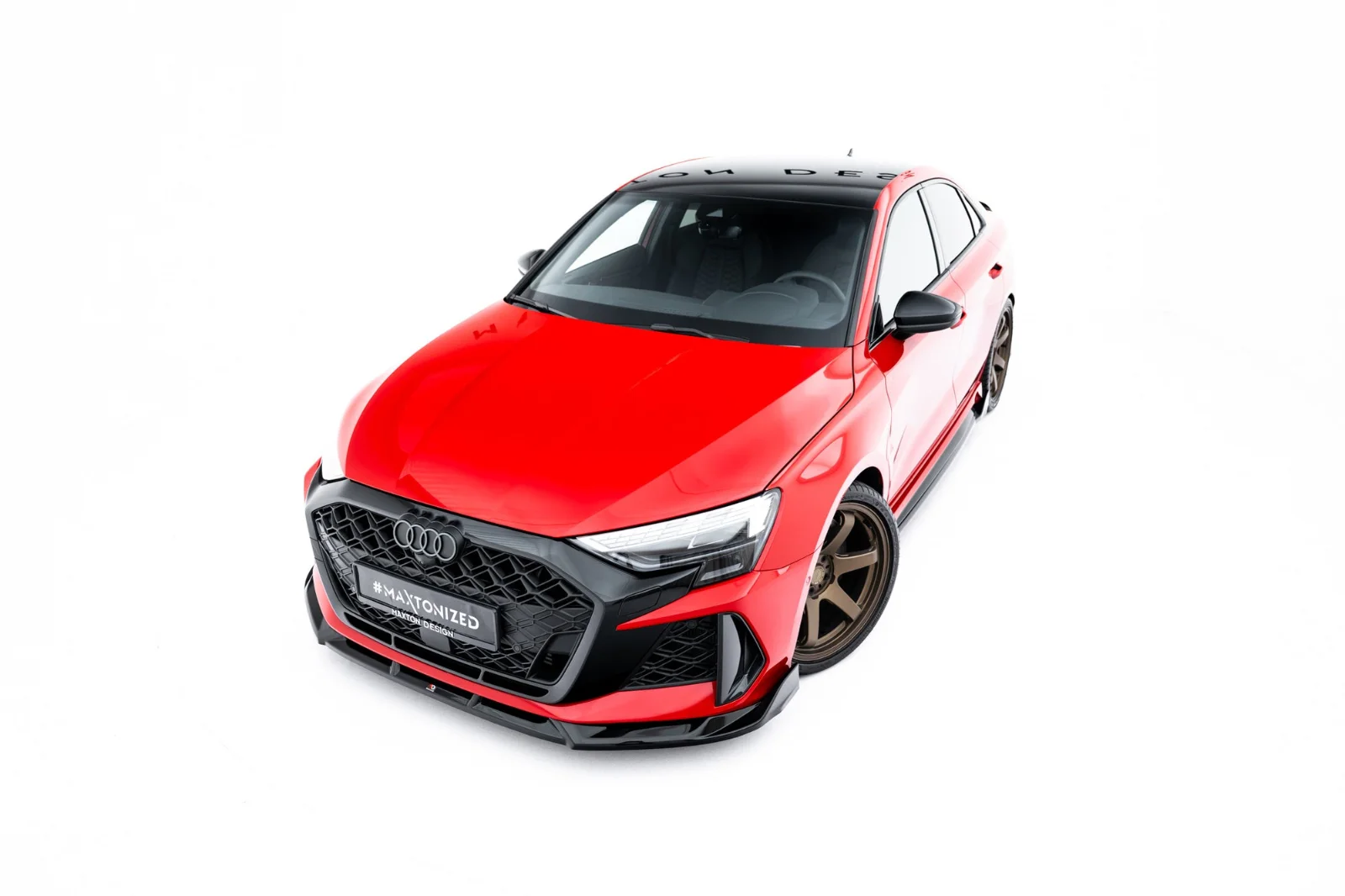 Maxton Design Frontsplitter V.3 für Audi RS3 8Y FL – Schwarz glänzend
