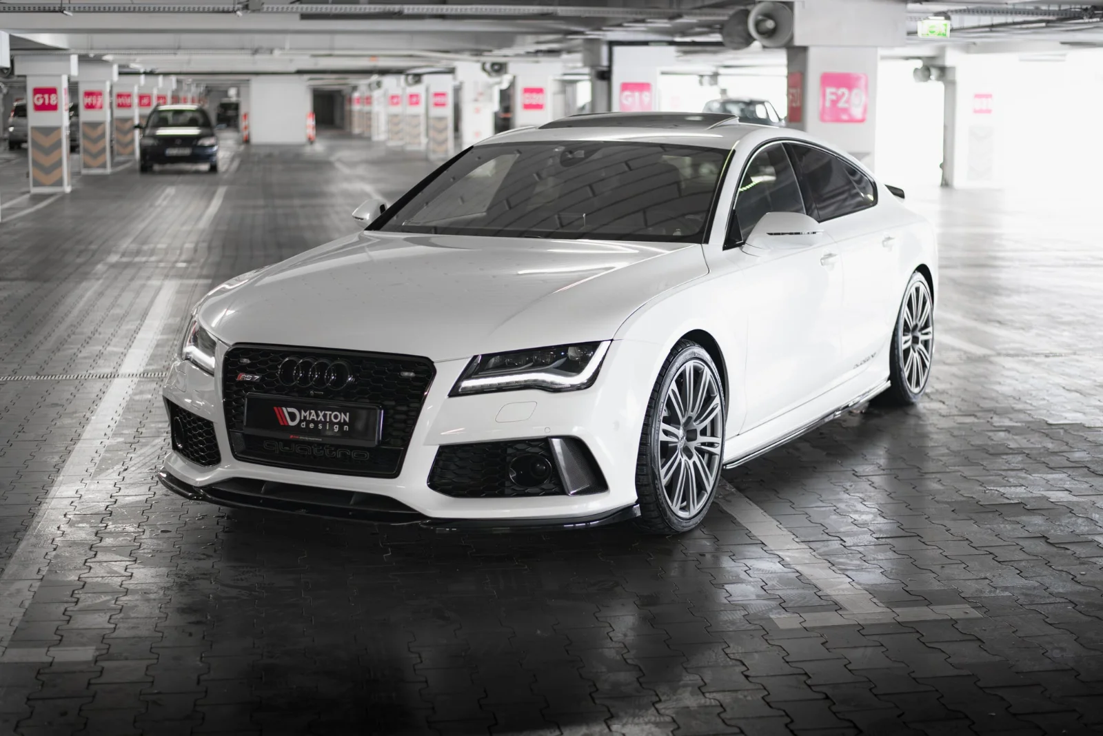 Maxton Design Frontsplitter V.3 für Audi RS7 C7 – Schwarz glänzend