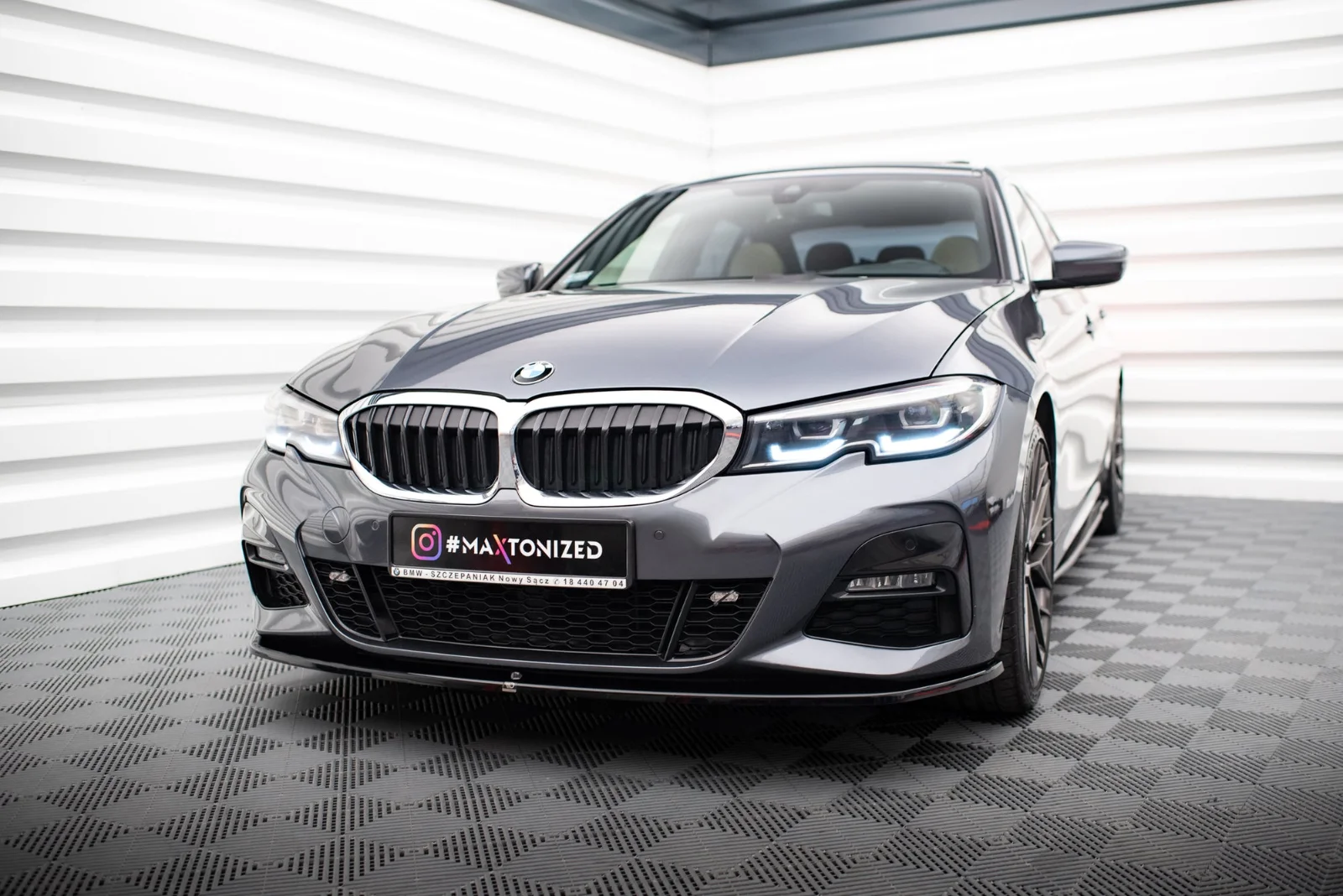 Maxton Design Frontsplitter V.3 für BMW 3er M-Paket G20 – Schwarz glänzend